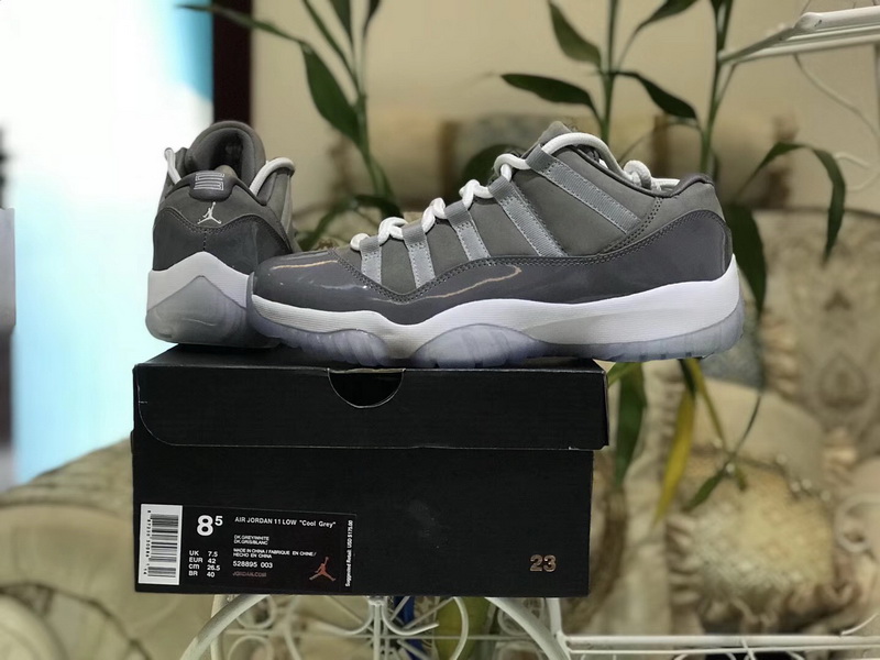 Authentic Air Jordan 11 Low “Cool Grey”